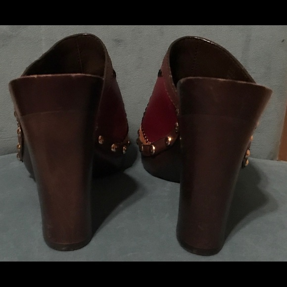 Coach Multicolored Leather Patchwork Mule - Picture 3 of 5